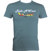 Load image into Gallery viewer, Ride a Wave: Nazare | Men's Fitted Tee in Lighter Colours
