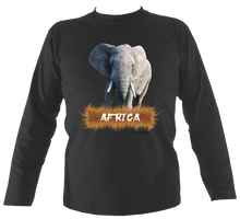 Load image into Gallery viewer, Wildlife Designs: Elephant Long Sleeve T-shirt