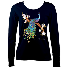 Load image into Gallery viewer, June Lornie: Peacock (Ladies Long Sleeve Top)