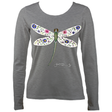 Load image into Gallery viewer, June Lornie: Dragonfly (Ladies Long Sleeve Top)