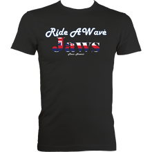 Load image into Gallery viewer, Ride a Wave: Jaws | Men's Fitted Tee in Darker Colours
