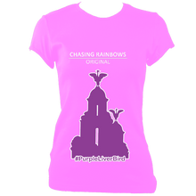 Load image into Gallery viewer, #PurpleLiverBird - Women's Fitted Tee