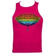 Load image into Gallery viewer, Rainbow: Lips #2 Men's Fitted Sports Vest