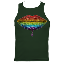 Load image into Gallery viewer, Rainbow: Lips #2 Men's Fitted Sports Vest