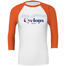Load image into Gallery viewer, Ride a Wave: Cyclops 3/4 sleeve Baseball Top