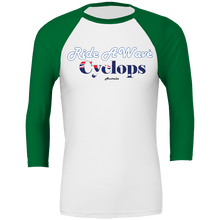 Load image into Gallery viewer, Ride a Wave: Cyclops 3/4 sleeve Baseball Top