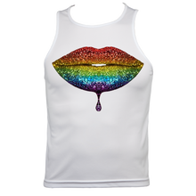 Load image into Gallery viewer, Rainbow: Lips #2 Men's Fitted Sports Vest