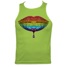 Load image into Gallery viewer, Rainbow: Lips #2 Men's Fitted Sports Vest