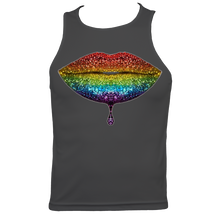 Load image into Gallery viewer, Rainbow: Lips #2 Men's Fitted Sports Vest
