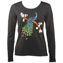 Load image into Gallery viewer, June Lornie: Peacock (Ladies Long Sleeve Top)
