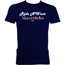 Load image into Gallery viewer, Ride a Wave: Mavericks | Men's Fitted Tee in Darker Colours