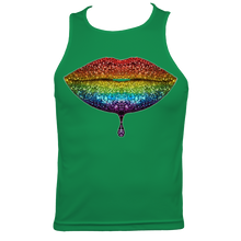 Load image into Gallery viewer, Rainbow: Lips #2 Men's Fitted Sports Vest