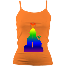 Load image into Gallery viewer, Rainbow: Liver Birds Spaghetti Strap Tank Top