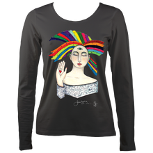 Load image into Gallery viewer, June Lornie: Third Eye (Ladies Long Sleeve Top)