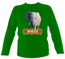Load image into Gallery viewer, Wildlife Designs: Elephant Long Sleeve T-shirt