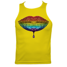 Load image into Gallery viewer, Rainbow: Lips #2 Men's Fitted Sports Vest