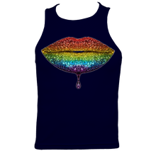 Load image into Gallery viewer, Rainbow: Lips #2 Men's Fitted Sports Vest