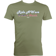 Load image into Gallery viewer, Ride a Wave: Cortes Bank | Men&#39;s Fitted Tee in Darker Colours
