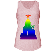 Load image into Gallery viewer, Rainbow: Liver Birds Ladies Flowy V Neck Tank
