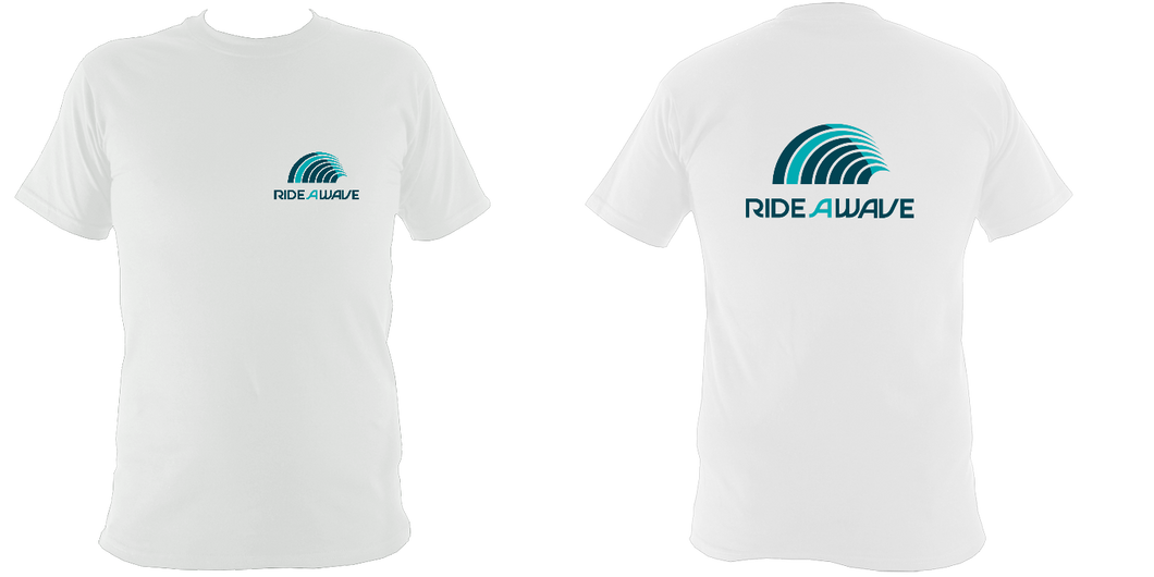 Ride A Wave #8 | White Unisex Tee