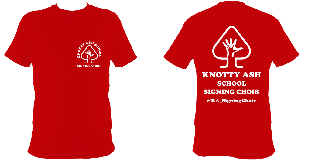 Knotty Ash School Signing Choir - Adult's cotton t-shirt