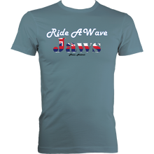 Load image into Gallery viewer, Ride a Wave: Jaws | Men&#39;s Fitted Tee in Lighter Colours
