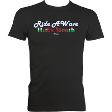 Load image into Gallery viewer, Ride a Wave: Hell&#39;s Mouth | Men&#39;s Fitted Tee in Darker Colours
