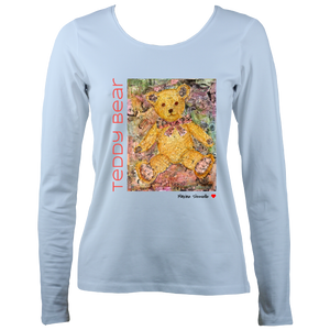 Maxine Shisselle: Teddy Bear#5 (Ladies Long Sleeve T-shirt)