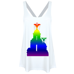 Rainbow: Liver Birds Ladies Workout Vest