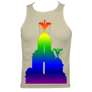 Rainbow: Liver Birds Men's Fitted Sports Vest