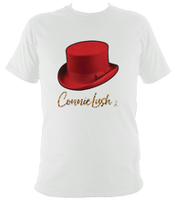 Load image into Gallery viewer, No.8: Red Top Hat &amp; Leopard Autograph (White or Black T-shirt)
