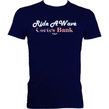 Load image into Gallery viewer, Ride a Wave: Cortes Bank | Men&#39;s Fitted Tee in Darker Colours
