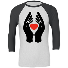 Load image into Gallery viewer, #ClapForOurCarers - Love Hearts All Sport Unisex Baseball Tee
