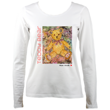 Load image into Gallery viewer, Maxine Shisselle: Teddy Bear#5 (Ladies Long Sleeve T-shirt)
