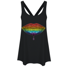 Load image into Gallery viewer, Rainbow: Lips #2 Ladies Workout Vest
