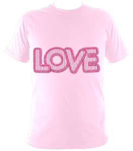 Love Patchwork Print | Unisex Short Sleeved Quality Tee