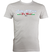 Load image into Gallery viewer, Ride a Wave: Hell&#39;s Mouth | Men&#39;s Fitted Tee in Lighter Colours
