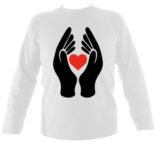 Load image into Gallery viewer, #ClapForOurCarers - Love Hearts Long Sleeve
