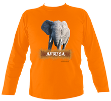 Load image into Gallery viewer, Wildlife Designs: Elephant Long Sleeve T-shirt

