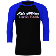Load image into Gallery viewer, Ride a Wave: Cortes Bank 3/4 sleeve Unisex Baseball Top
