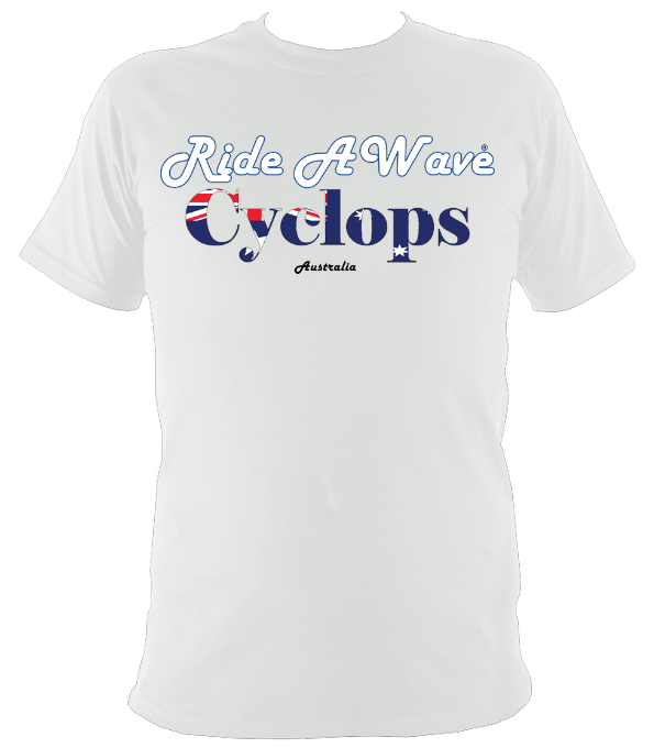 Ride a Wave: Cyclops | White Unisex Top