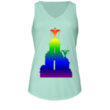 Load image into Gallery viewer, Rainbow: Liver Birds Ladies Flowy V Neck Tank
