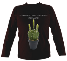 Load image into Gallery viewer, Don&#39;t Feed the Cactus #2 | Long Sleeve T-shirt (11 cols)
