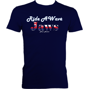 Ride a Wave: Jaws | Men's Fitted Tee in Darker Colours