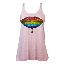 Load image into Gallery viewer, Rainbow: Lips #2 Lightweight Tank Top
