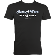 Load image into Gallery viewer, Ride a Wave: Fistral | Men&#39;s Fitted Tee in Darker Colours
