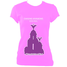 Load image into Gallery viewer, #PurpleLiverBird - Women&#39;s Fitted Tee

