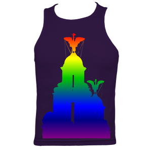 Rainbow: Liver Birds Men's Fitted Sports Vest