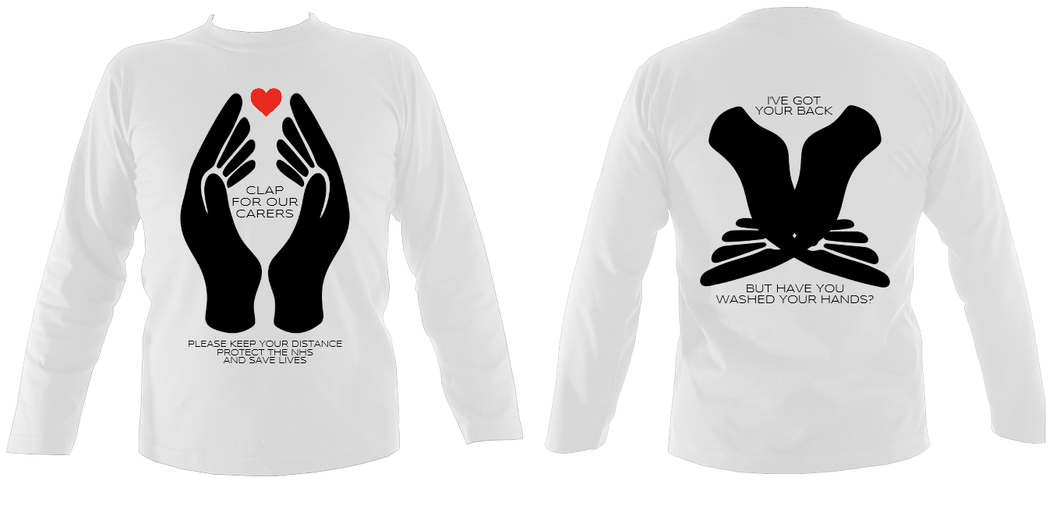 #ClapForOurCarers - Long Sleeve (printed front & back)
