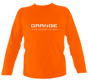 Orange - Happy Long Sleeve Tee